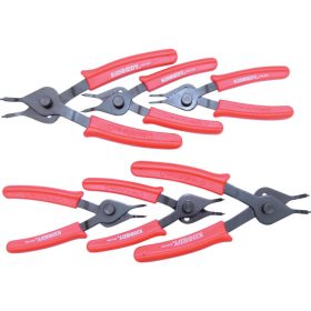   KENNEDY 10-48 mm Seeger-gyűrű fogó készlet, megfordítható pofákkal, 6 részes