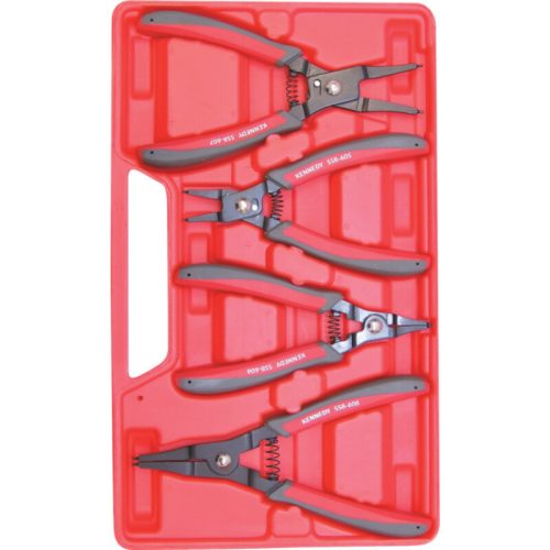 KENNEDY 10-65 mm rugós Seeger-gyűrű fogó készlet, 4 részes