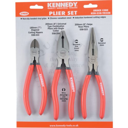 KENNEDY Professzionális fogókészlet, 3 részes