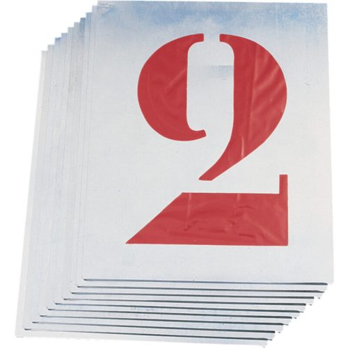 KENNEDY 60 mm acél stencil szám készlet, 10 részes (a méret a számok méretét jelöli)