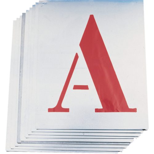 KENNEDY 150 mm cink stencil betű készlet, 26 részes (a méret a betűk méretét jelöli)