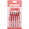 Kennedy. 5 DB-OS KÉSZLET 3.0-5.0MM DUGÓKULCS CSAVARHÚZÓ NYÉLLEL