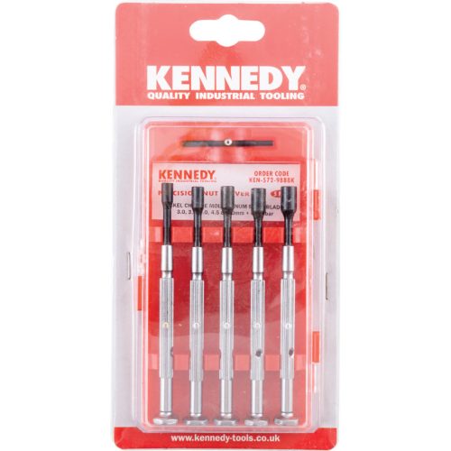 Kennedy. 5 DB-OS KÉSZLET 3.0-5.0MM DUGÓKULCS CSAVARHÚZÓ NYÉLLEL