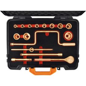   KENNEDY Szikramentes dugókulcs készlet 1/2", 16 részes, Be-Cu