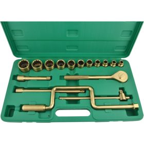   KENNEDY Szikramentes dugókulcs készlet 1/2", 16 részes