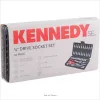 KENNEDY SE dugókulcs és rátűzőkulcs készlet 1/4", metrikus, 46 részes