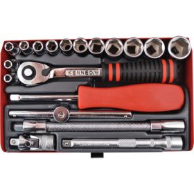 KENNEDY TS19M dugókulcs készlet 1/4", 19 részes