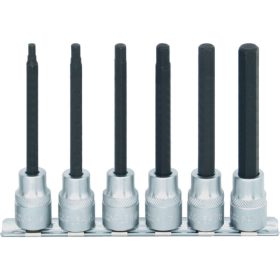   KENNEDY 4 - 10 mm x 100 mm imbusz feltűzhető csavarbehajtó klt., 3/8", 6 részes