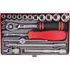 KENNEDY Ken-Grip dugókulcs készlet 1/4", metrikus, 19 részes