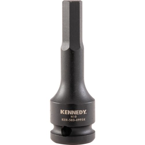 Kennedy. HATSZÖGŰ ERŐSÍTETT FELTŰZHETŐ CSAVARBEHAJTÓ KÉSZLET 1/2" MEGHAJTÓVAL (10 DB-OS)