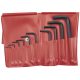 KENNEDY 1/16" - 3/8" hatszögkulcs készlet műanyag tasakban, 10 részes