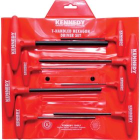 KENNEDY Metrikus T-nyelű hatszögkulcs készlet, 8 részes
