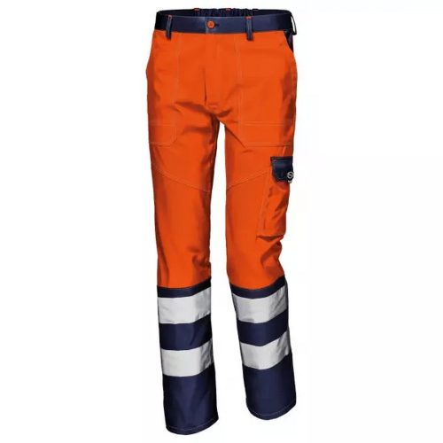 Sir Safety MISTRAL jól láthatósági munkavédelmi nadrág, narancs/kék
