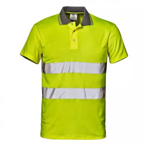 Sir Safety MISTRAL jól láthatósági galléros póló, sárga