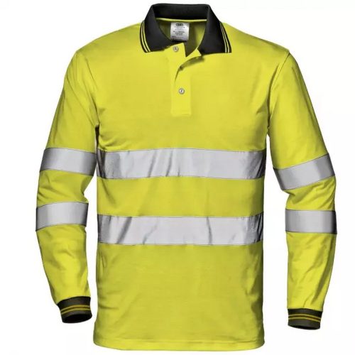Sir Safety MAX CONFORT jól láthatósági hosszú ujjú pólóing, sárga