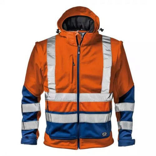 Sir Safety STARMAX jól láthatósági kabát, narancs/kék