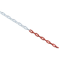 MATLOCK lánc, piros/fehér, 6mm, 25fm/tek.