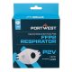 Portwest P210 - FFP2 szelepes Dolomit légzésvédő maszk (3 db), fehér