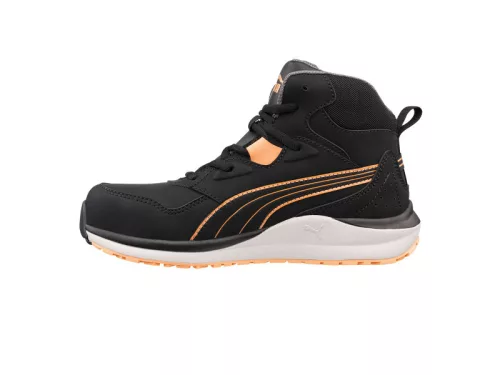 Puma Stepper BLK/Peach Mid S3S ESD HRO SR női munkavédelmi bakancs