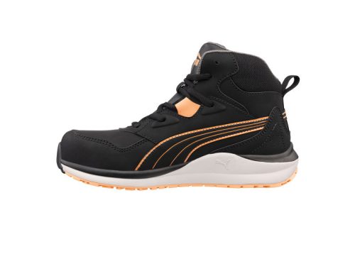 Puma Stepper BLK/Peach Mid S3S ESD HRO SR női munkavédelmi bakancs