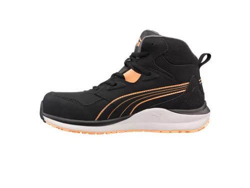 Puma Stepper BLK/Peach Mid S3S ESD HRO SR női munkavédelmi bakancs