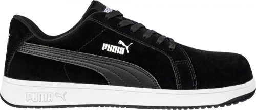Puma Iconic Suede Black Low S1PL ESD FO HRO SR munkavédelmi cipő