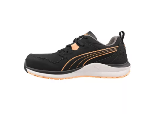 Puma Stepper BLK/Peach Low S3S ESD HRO SR női munkavédelmi cipő