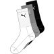 Puma Sport zokni - 3pár/csomag, fehér/szürke/fekete