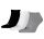Puma sneaker zokni - 3pár/csomag, fehér/szürke/fekete
