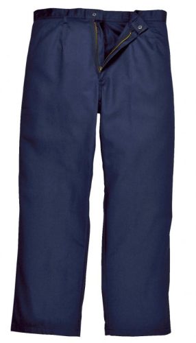Portwest BZ30 - BizWeld munkavédelmi nadrág, Gumirozott derékkal, kék