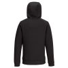 Portwest DX467 - DX4 negyedzippzáras kapucnis pulóver fekete