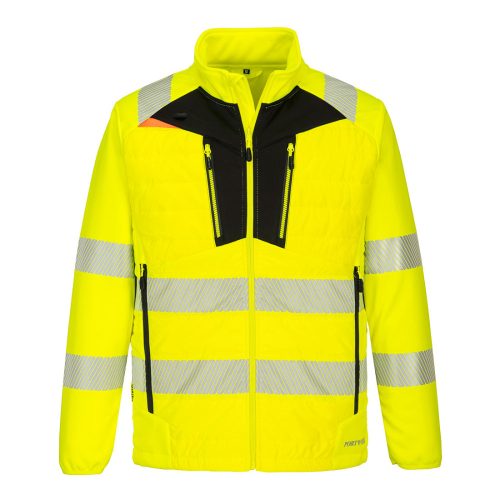 Portwest DX4 Hi-Vis Hybrid Baffle kabát sárga/fekete