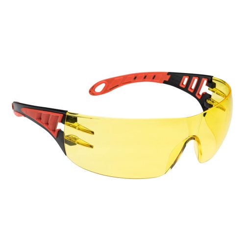 Portwest PS12 - PW Tech Look védőszemüveg, sárga