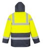Portwest S466 - Kontraszt Traffic kabát, sárga/tengerészkék