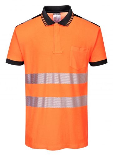 Portwest T180 - Jól láthatósági Vision pólóing, narancs/fekete