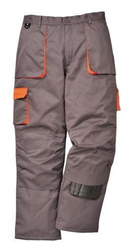 Portwest TX16 - Texo Contrast bélelt munkavédelmi nadrág, szürke