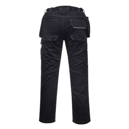 PW305BKR41 Portwest PW3 Stretch Holster Work lengőzsebes nadrág, fekete