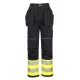 PW307YBR36 Portwest PW3 Hi-Vis Class 1 Holster nadrág, fekete/sárga