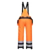 PW351OBR4XL Portwest PW3 Hi-Vis téli nadrág, fekete/narancs