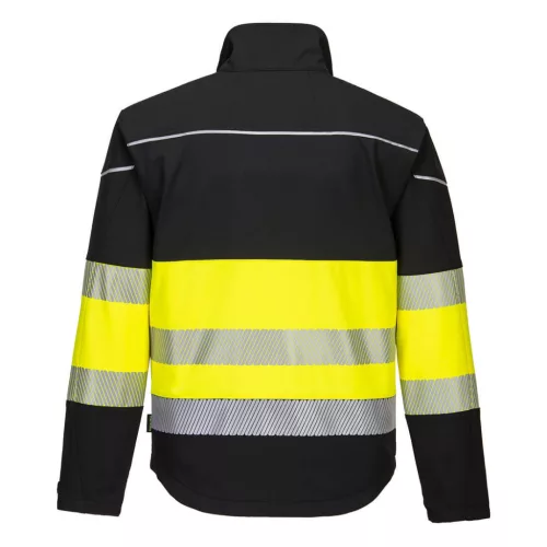 PW375BKYXS Portwest PW3 Hi-Vis Class 1 Softshell kabát