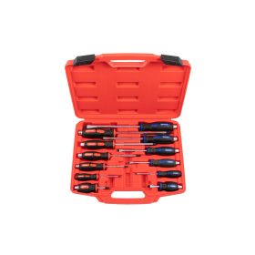   Quatros üthető csavarhúzó készlet, lapos / PH, 12 részes, QS14243