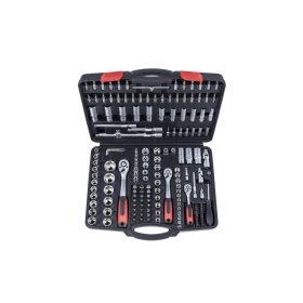   Quatros dugókulcs készlet 1/4″, 3/8″, 1/2″, 171 részes, QS50171