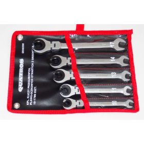 Quatros csuklós racsnis fékcsőkulcs készlet