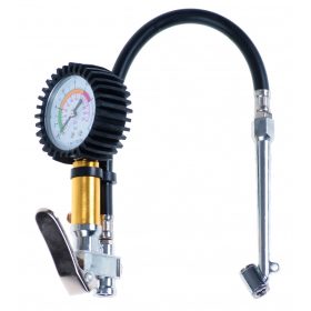   Quatros kerékfújó (pumpálófej), nyomásjelző órával tehergépkocsihoz