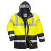 Portwest S466 - Kontraszt Traffic kabát, sárga/fekete