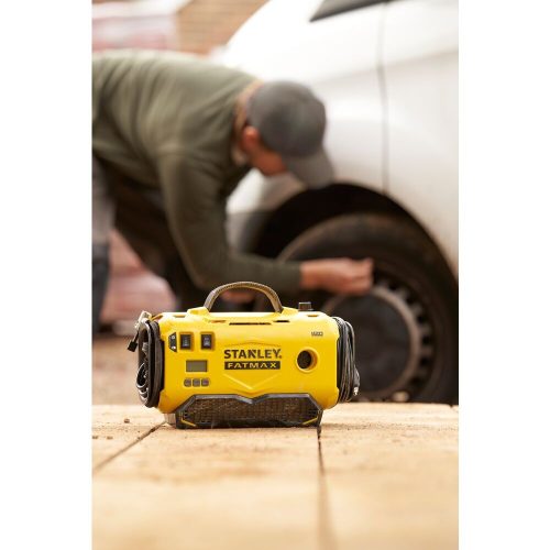 Stanley SFMCE520B Fatmax 18 volt-os V20 akkumulátoros 11 bar nyomású hármas forrású kompresszor