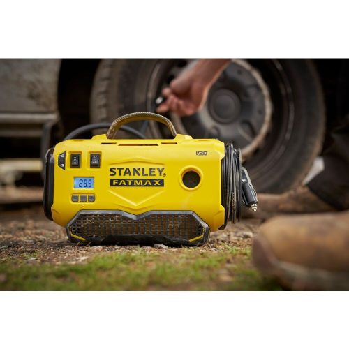 Stanley SFMCE520B Fatmax 18 volt-os V20 akkumulátoros 11 bar nyomású hármas forrású kompresszor
