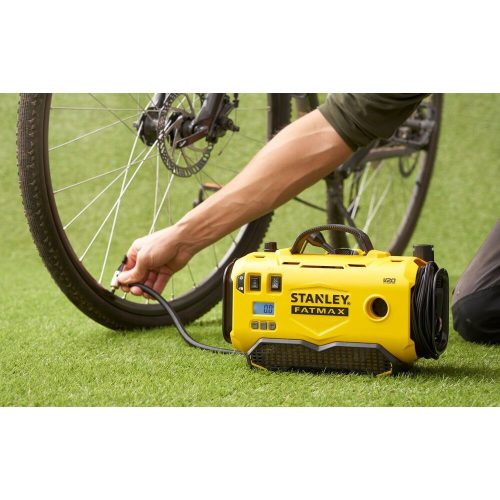 Stanley SFMCE520B Fatmax 18 volt-os V20 akkumulátoros 11 bar nyomású hármas forrású kompresszor