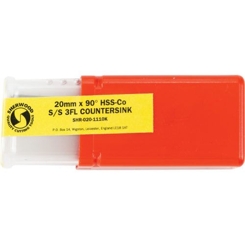 Sherwood. 20MMX90°-OS KÚPSÜLLYESZTŐ HSS-CO HENGERES SZÁRÚ, 3 ÉLŰ