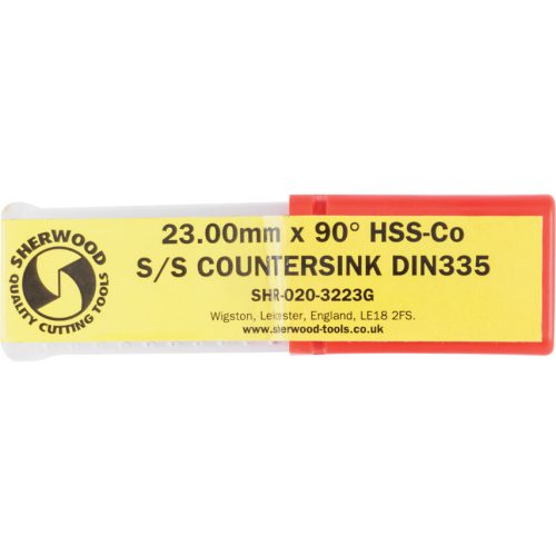 Sherwood. 23.00MM HSSE 90°-OS KÚPSÜLLYESZTŐ DIN335